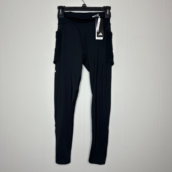 NWT Adidas TENNIS MATCH TIGHTS Black, Women’s Size S - Picture 2 of 16